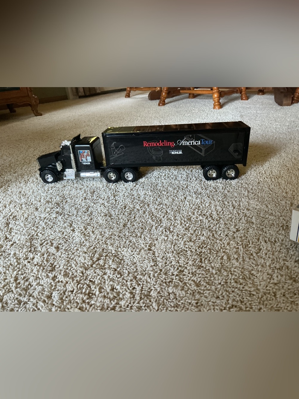 Vintage  Ertel Steel Semi Truck with Trailer